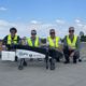 Flying from the rooftop of St-Augustinus Hospital for SAFIR-Med